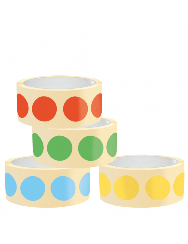 Voordeelset markeringspunten, 2000 stuks, rood, groen, blauw, geel