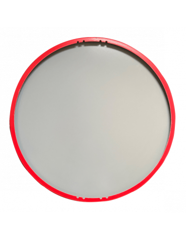 Achterkant verkeersbord 15 km, aluminium DOR, A1, rond, rood wit, maximale snelheid 15 km