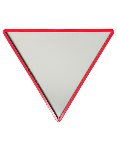 Verkeersbord B6 voorrang verlenen, aluminium DOR, rood wit, driehoekig