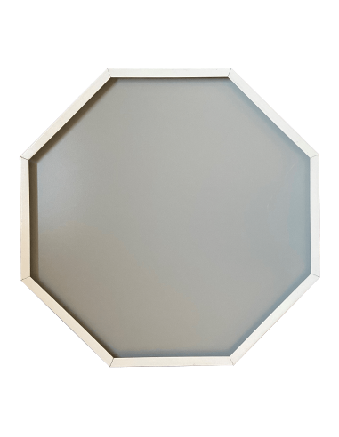 Verkeersbord B7 stop, aluminium DOR, achthoekig, rood wit, tekst stop