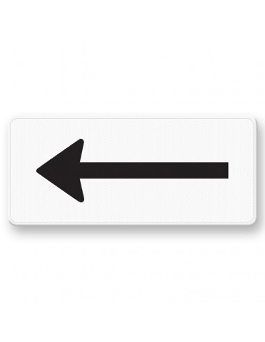 Verkeersbord OB501L pijl links, aluminium DOR