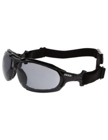 OXXA X-Spec-Sporty 8231 veiligheidsbril, groen zwart met smoke lens