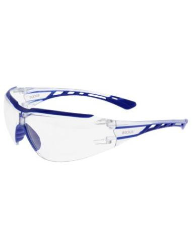OXXA X-Spec-Style 8235 veiligheidsbril, blauw met transparante lens