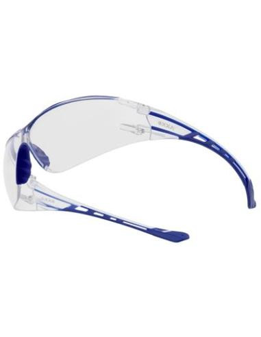 OXXA X-Spec-Style 8235 veiligheidsbril, blauw met transparante lens
