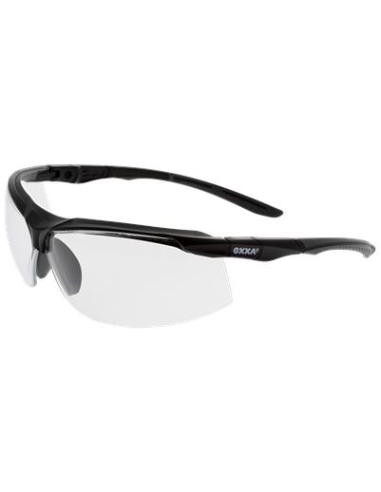 OXXA Culma 8210 veiligheidsbril, zwart montuur, transparante lens