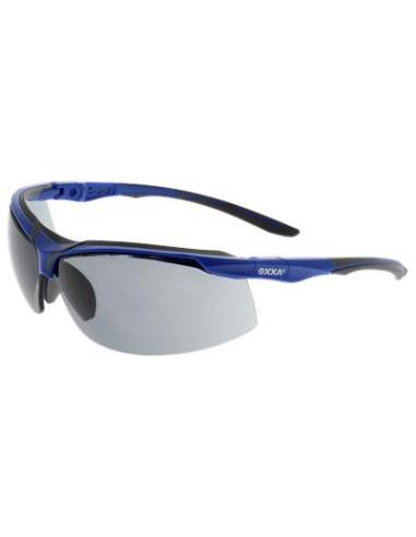 OXXA Culma 8211 veiligheidsbril, blauw zwart montuur, smoke lens
