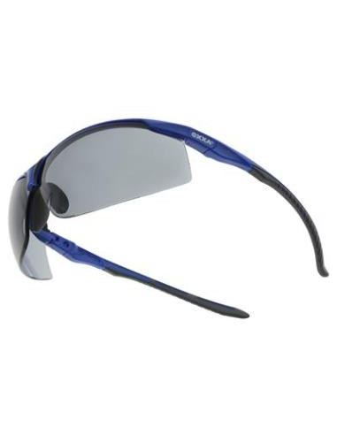 OXXA Culma 8211 veiligheidsbril, blauw zwart montuur, smoke lens