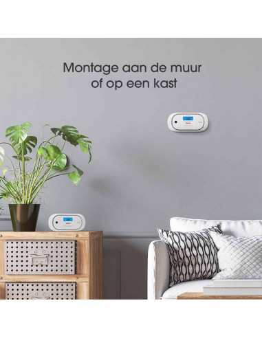 X-Sense XC01P-WR koolmonoxidemelder, draadloos koppelbaar