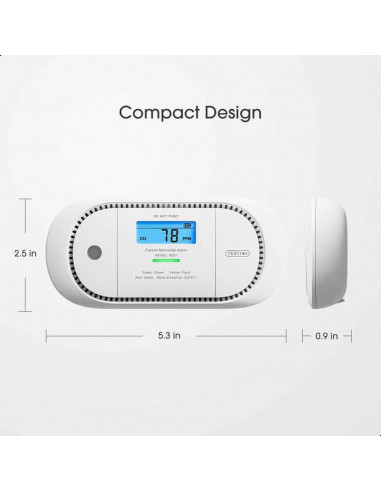 X-Sense XC01P-WR koolmonoxidemelder, draadloos koppelbaar