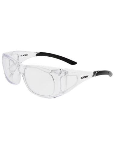 OXXA Teon 8205 veiligheidsbril, zwarte pootjes, transparante lens