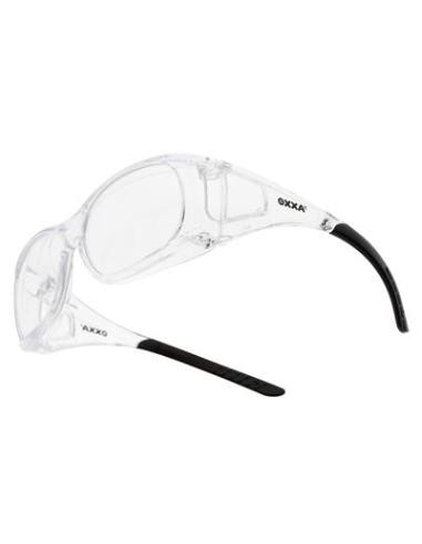 OXXA Teon 8205 veiligheidsbril, zwarte pootjes, transparante lens