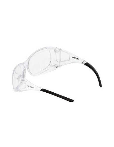 OXXA Teon 8205 veiligheidsbril, zwarte pootjes, transparante lens