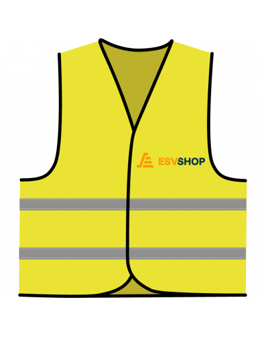 Veiligheidshesje naar wens, full color bedrukking, voorkant