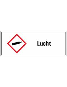Lucht GHS tekststicker online kopen?