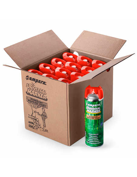 Ampere universal marker markeerverf fluo, rood