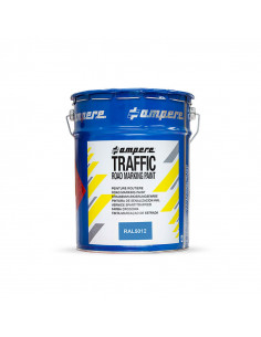 Traffic road marking paint, blauw