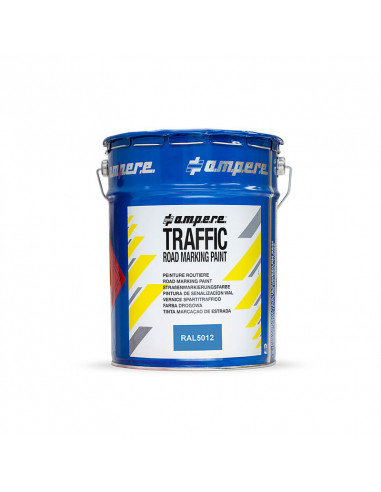 Traffic road marking paint, blauw