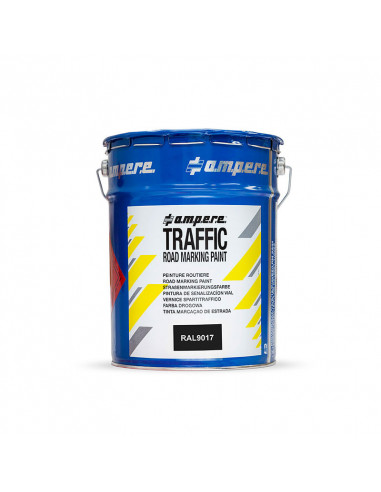 Traffic road marking paint, zwart
