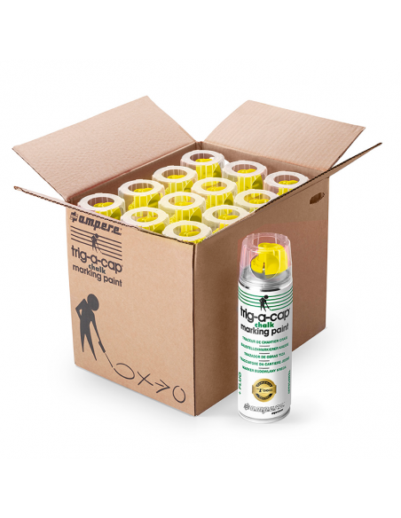 Trig-a-cap chalk krijtspray, geel