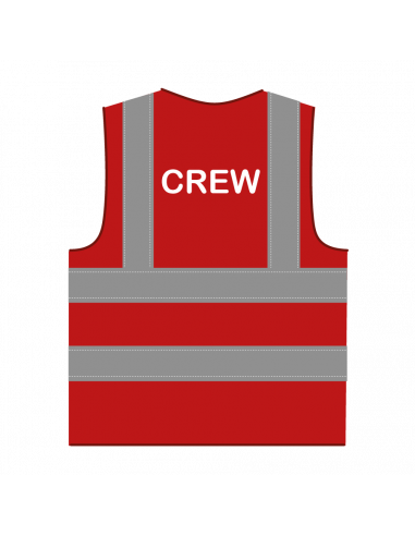 Crew hesje RWS rood, witte opdruk