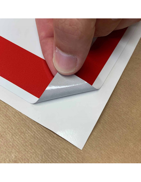 Materiaal brandpreventie sticker