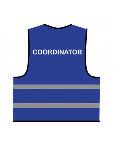 Coördinator hesje blauw