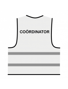 Coördinator hesje wit