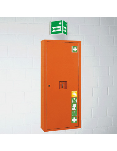 Extra lichtgevend panorama brancard bord, kunststof, E013, groen wit, rechthoekig