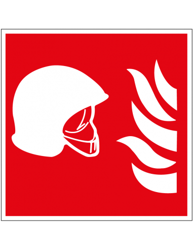 Bord brandbestrijdingsmiddelen, kunststof, F004B, rood wit, pictogram brandbestrijdingsmiddelen, vierkant