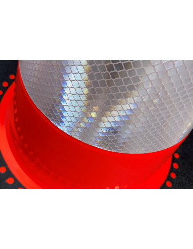 Verkeerskegel flexibel met verzwaarde voet, oranje wit, klasse 3