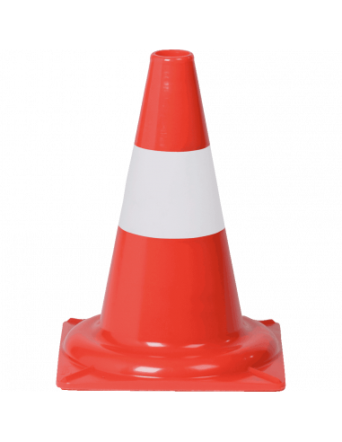 Verzwaarde verkeerskegel voor overdag