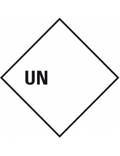 UN sticker met nummer naar wens