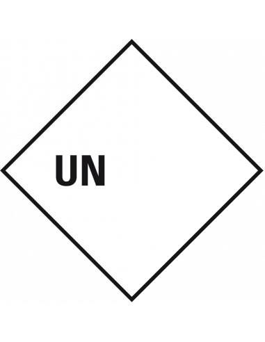 UN sticker met nummer naar wens