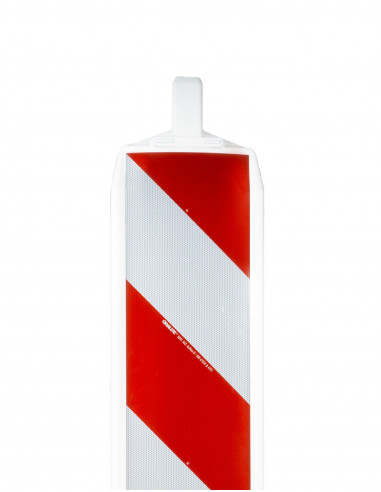 Geleidebaken met baakvoet, kunststof, rood wit