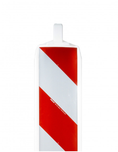 Geleidebaken met baakvoet, kunststof, rood wit
