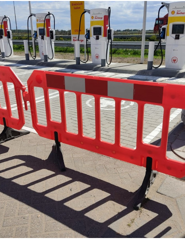 Afzethek kunststof, oranje, 6 of 12 stuks