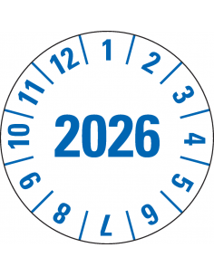 Laboratorium en ziekenhuis keuringssticker, Ø 25 mm, 500/rol