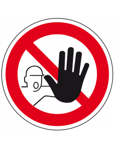 Elten - Verboden toegang voor onbevoegden sticker, 50 mm, 10 per vel