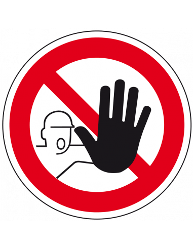 Elten - Verboden toegang voor onbevoegden sticker, 50 mm, 10 per vel