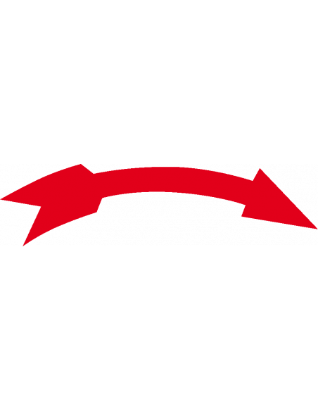 Elten - Draairichtingspijl standaard, rechtswijzend, 5 stuks, 111 x 19 mm