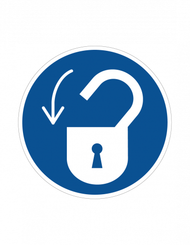 Elten - Slot open sticker, 50 mm, 10 per vel