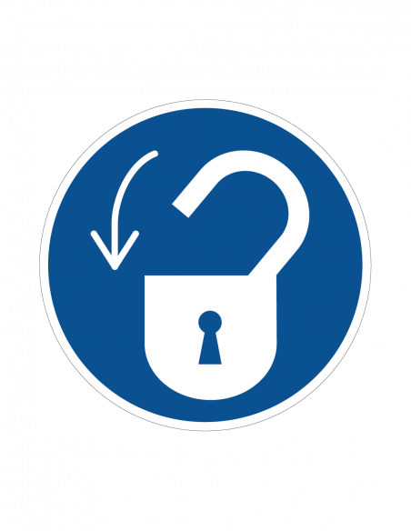 Elten - Slot open sticker, 50 mm, 10 per vel