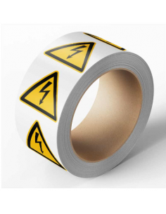 Elten - Waarschuwingssticker elektrische spanning, 500 per rol, 100 mm