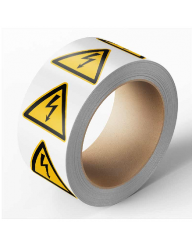 Elten - Waarschuwingssticker elektrische spanning, 500 per rol, 100 mm