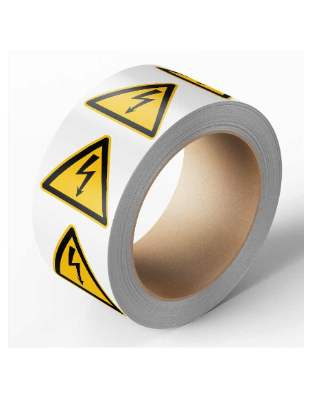 Elten - Waarschuwingssticker elektrische spanning, 500 per rol, 100 mm