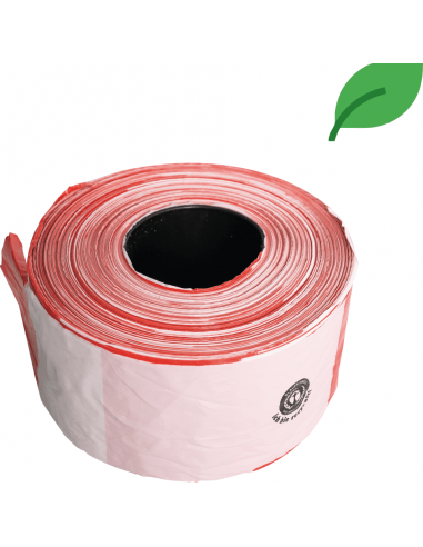 Recyclebaar afzetlint, rood wit, 500 meter
