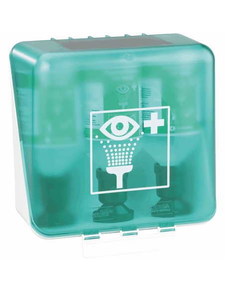 Plum SecuBox oogspoelstation met oogspoeling, groen