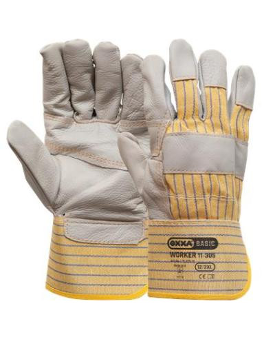 OXXA Worker 11-305 rundlederen handschoen, 12 paar