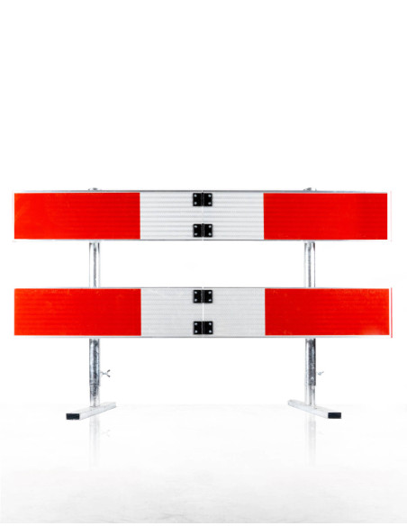 Afzethek inklapbaar, 150 cm, rood wit