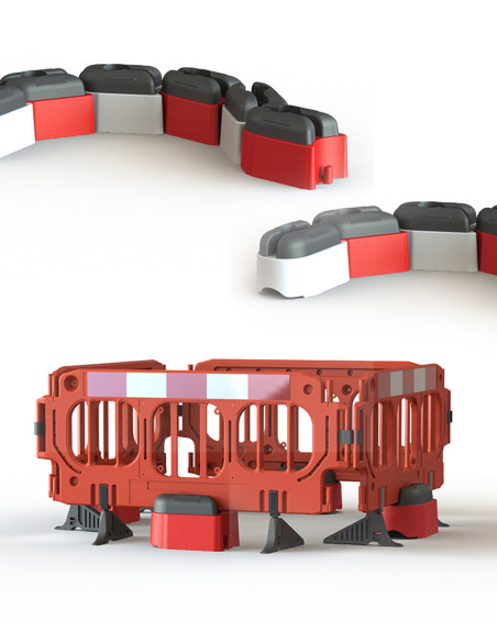 Road Rock verzwaringsblok voor afzethek